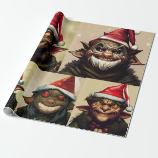 Presente Papel de Moldagem de Goblin de Natal