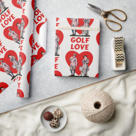 Presente Papel de Moldagem de Golfe de Amor