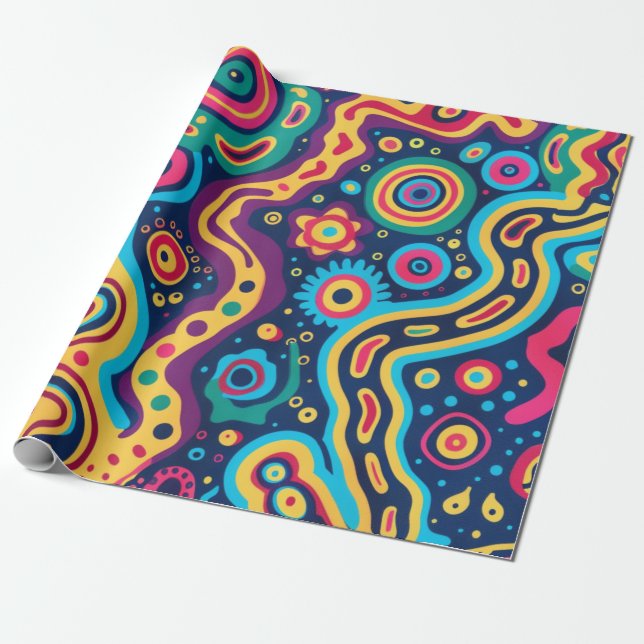 Presente Papel de moldagem de Hippie (Desenrolado)