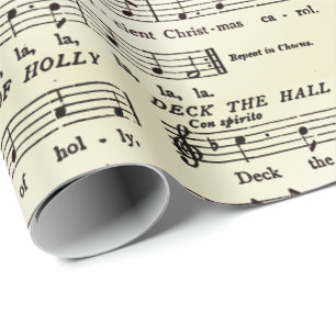 Presente Papel de moldagem de músicas em prato das paredes