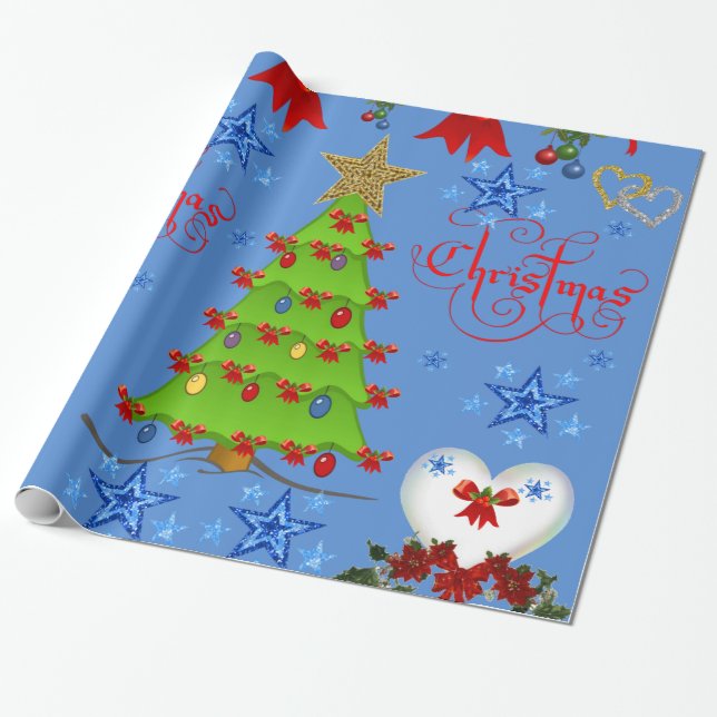 Presente Papel de moldagem de Natal (Desenrolado)