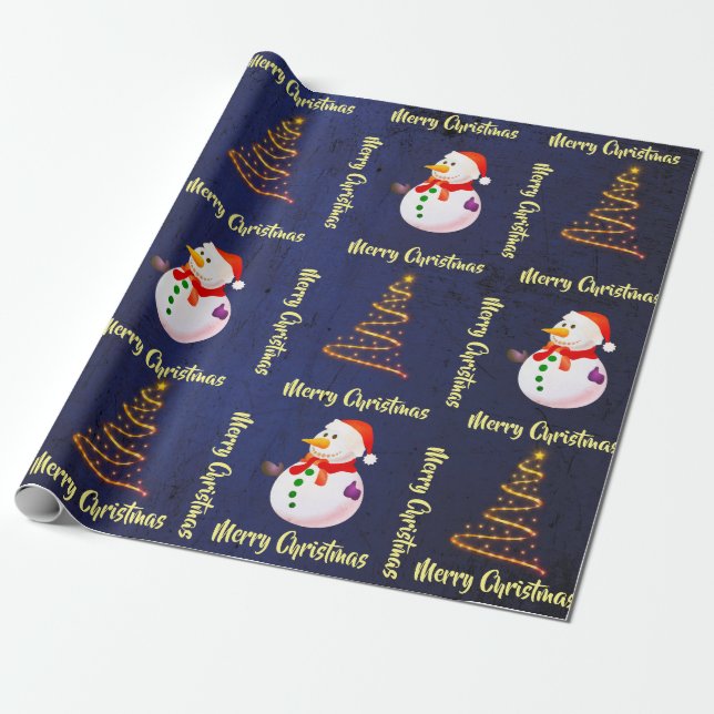 Presente Papel de moldagem de Natal (Desenrolado)