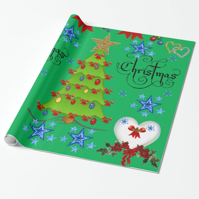 Presente Papel de moldagem de Natal (Desenrolado)