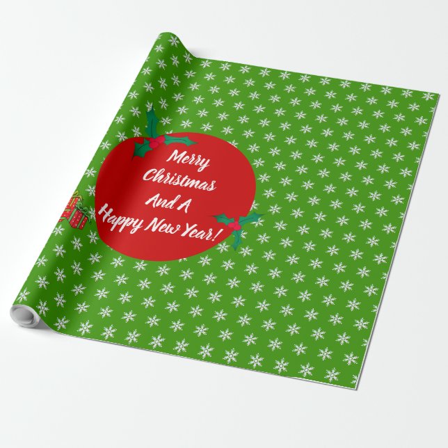 Presente Papel de moldagem de Natal (Desenrolado)
