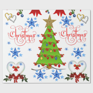 Presente Papel de moldagem de Natal