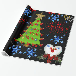 Presente Papel de moldagem de Natal