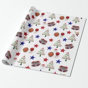 Presente Papel de moldagem de Natal