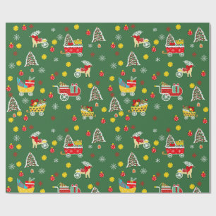 Presente Papel de moldagem de Natal