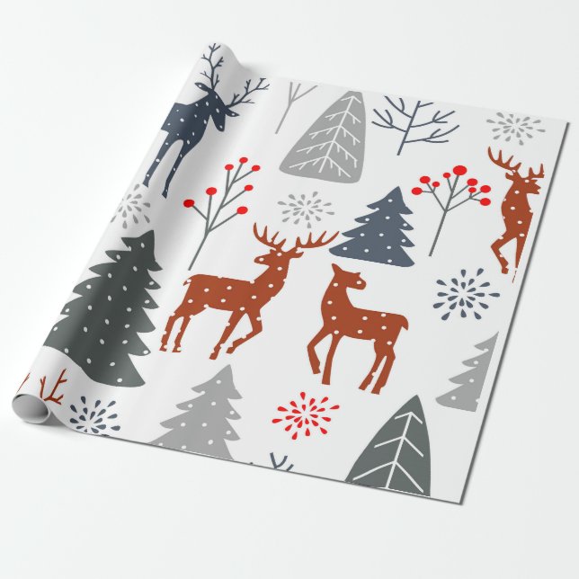 Presente Papel de moldagem de Natal (Desenrolado)
