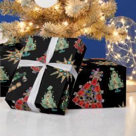 Presente Papel de moldagem de Natal