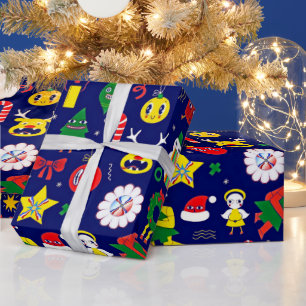 Presente Papel De Moldagem De Natal Assírio, Brilhante