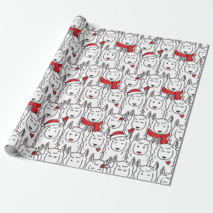 Presente Papel de moldagem de Natal bonito