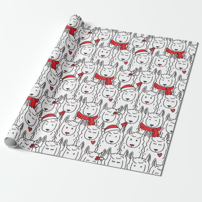 Presente Papel de moldagem de Natal bonito (Desenrolado)