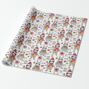 Presente Papel de moldagem de Natal bonito