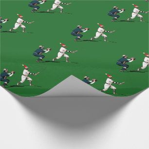 Presente Papel de moldagem de natal com beisebol