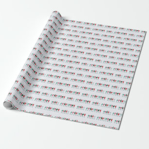 Presente Papel de moldagem de natal da ASL