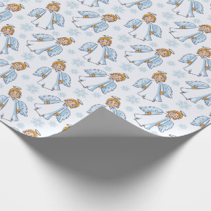 Presente Papel de moldagem de natal de anjo bonito