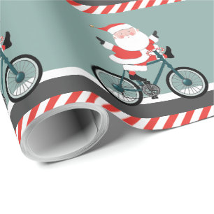Presente Papel de moldagem de natal de ciclismo