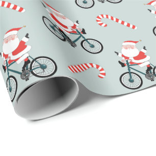 Presente Papel de moldagem de natal de férias de bicicleta