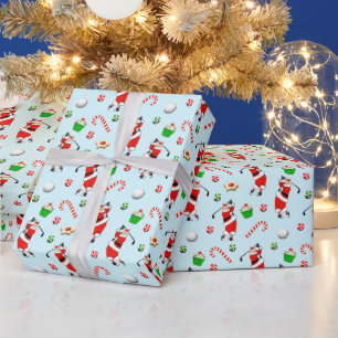 Presente papel de moldagem de Natal de golfe