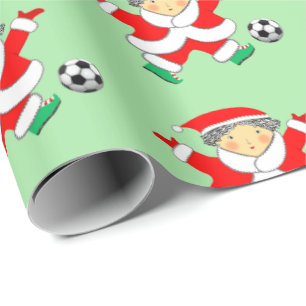Presente Papel de moldagem de Natal do Futebol