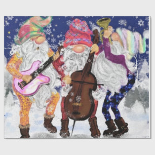 Presente Papel de Moldagem de Natal dos Gnomos Musicais