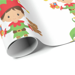 Presente Papel de moldagem de Natal Elf