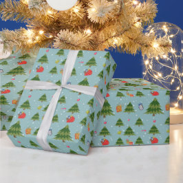 Presente Papel de moldagem de Natal em árvore de Natal