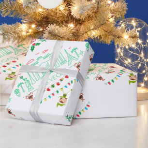 Presente Papel de Moldagem de Natal em Las Vegas