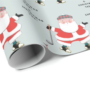 Presente Papel de moldagem de Natal engraçado para golfe