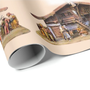 Presente Papel de moldagem de natal Jesus