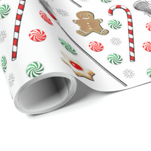 Presente Papel de moldagem de natal Lacrosse