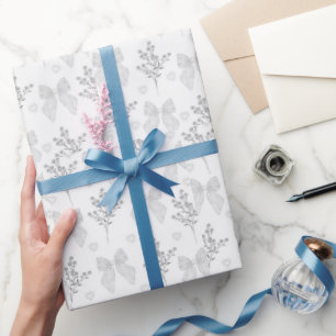 Presente Papel de moldagem de Natal Moderno, Rosa-Quente