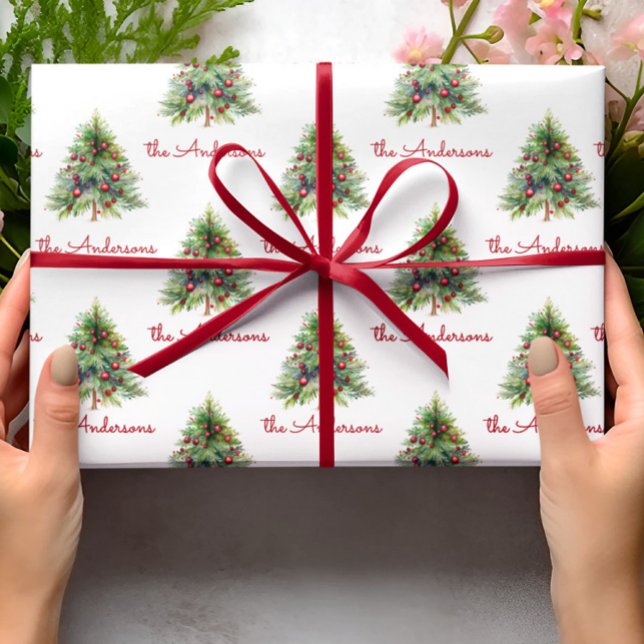 Presente Papel de moldagem de Natal, Natal Branco Personali (Criador carregado)