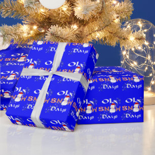 Presente Papel de moldagem de Natal Ola, Dias de Neve