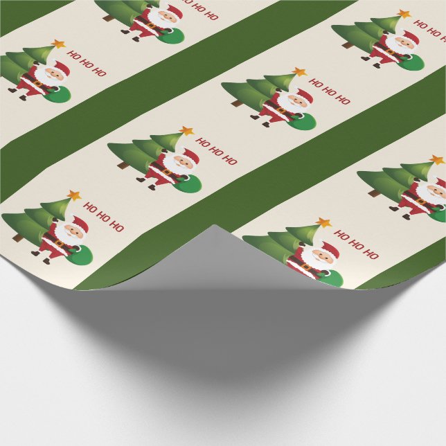 Presente Papel de moldagem de Natal - Papais noeis (Ponta)