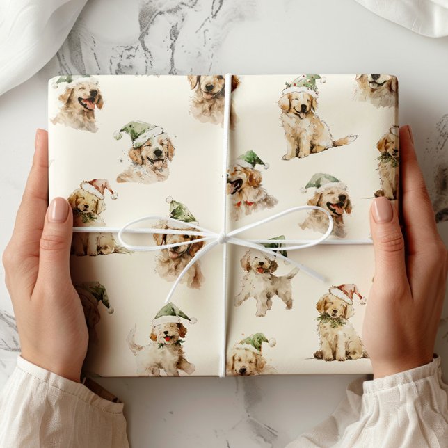 Presente Papel de moldagem de Natal para Cachorros (Criador carregado)