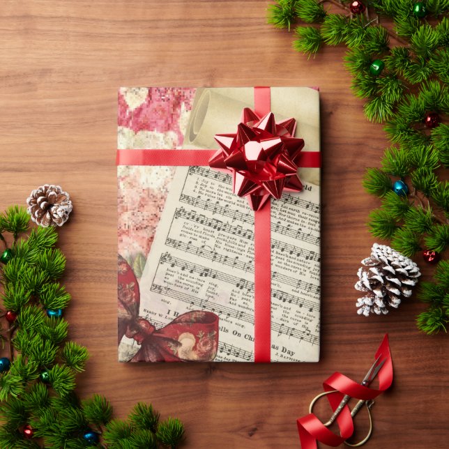 Presente Papel de moldagem de natal para música (Presente de Natal)