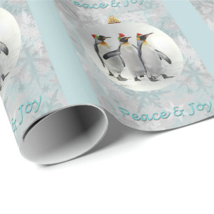 Presente Papel de moldagem de Natal para Pinguins Pacífico