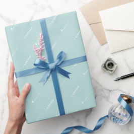 Presente Papel De Moldagem De Padrão Moderno Azul E Branco