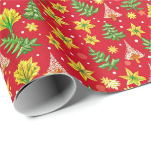 Presente Papel de moldagem de padrão natalino