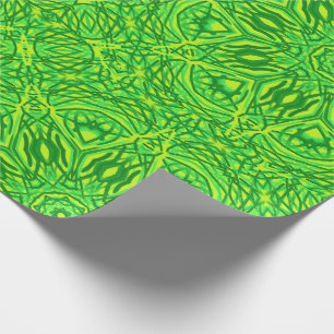 Presente Papel de Moldagem de Padrão nos Círculos Verdes