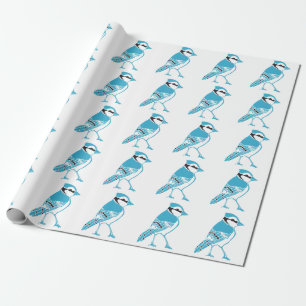 Presente Papel de Moldagem de Padrões Azuis