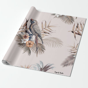 Presente Papel de Moldagem de Padrões de Rosa claro