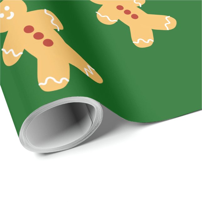 Presente Papel De Moldagem De Pão De Gengibre Desenhado À M (Ponta do rolo)