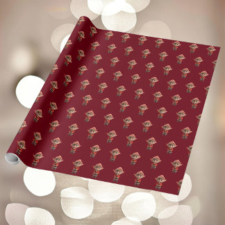 Presente Papel de moldagem de pequeno Elf preocupado