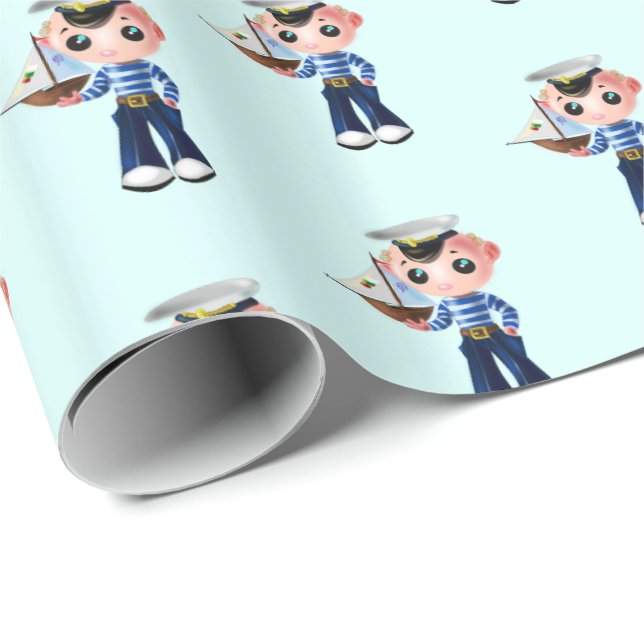Presente Papel de moldagem de pequeno marinheiro (Ponta do rolo)