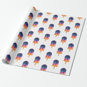 Presente Papel de moldagem de picolé cósmico
