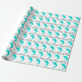 Presente Papel de Moldagem de Teal Marlin