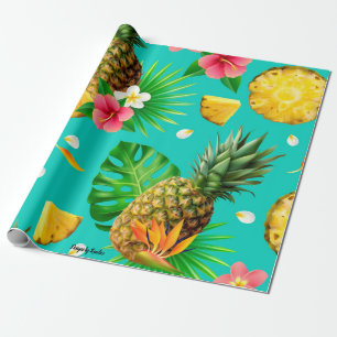 Presente Papel de Moldagem de Tema do Pineapple